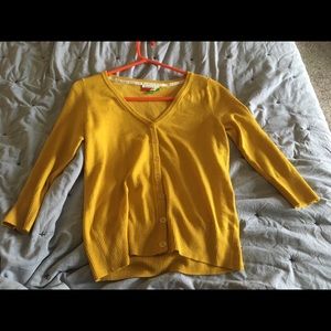 *SOLD* ModCloth Charter School Cardigan Yellow